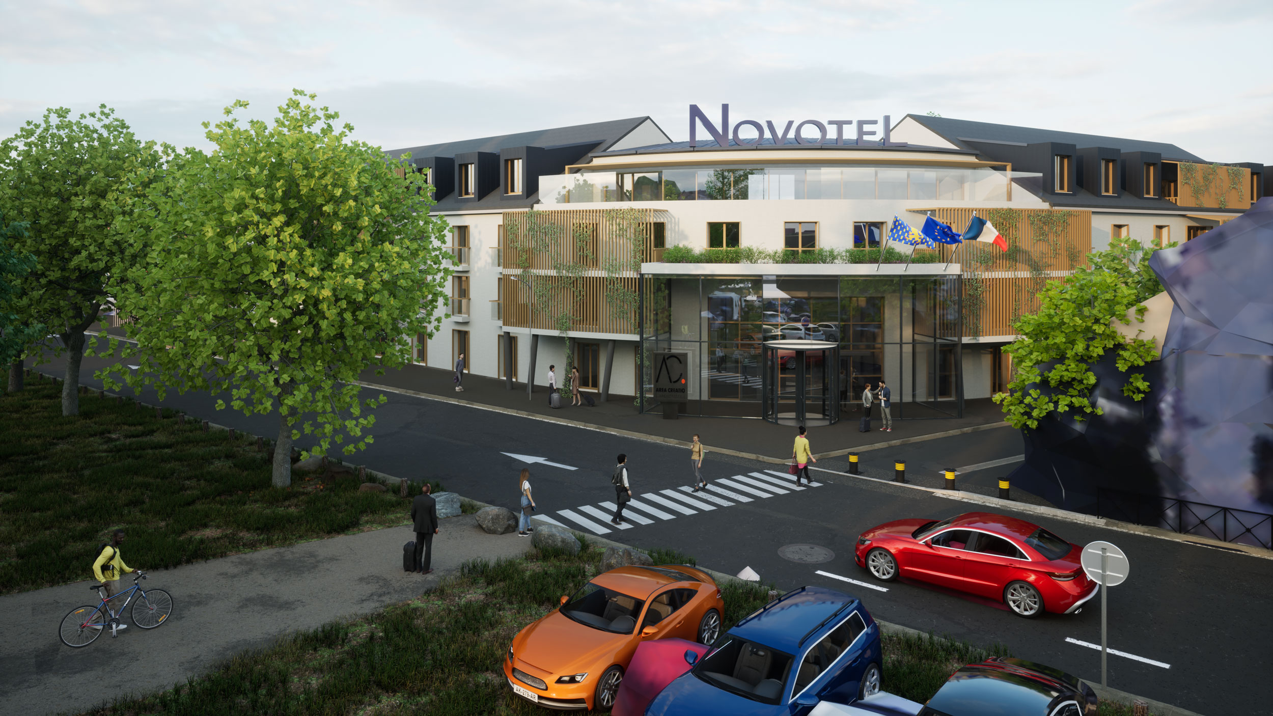 Mission architecturale pour la construction d'un hôtel Novotel à Auxerre